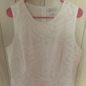Liz Claiborne peplum tank blouse